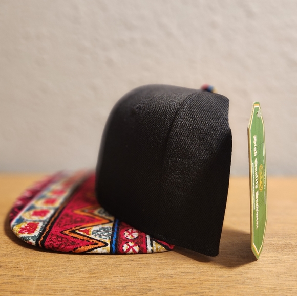 Patterned Crown Snapback Hat Blank - Picture 3 of 4